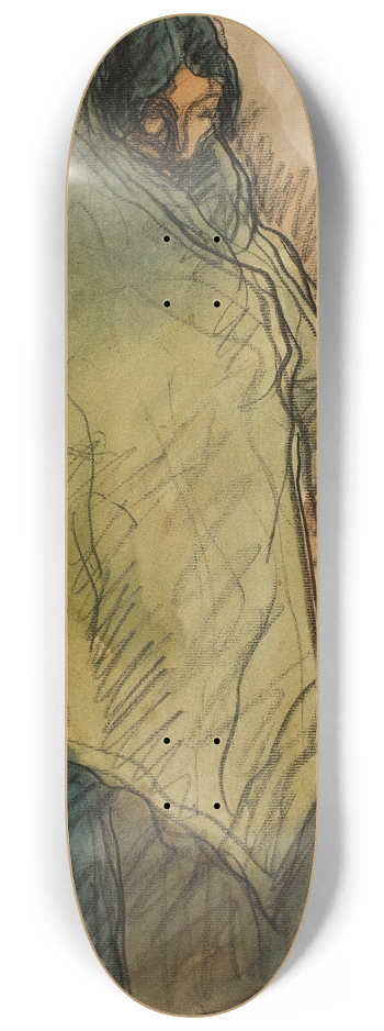 Isidre Nonell - Gypsy Standing 8.25 inch art skate deck