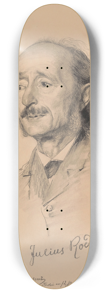 Ismal Gentz - The Man of Letters Julius Rodenberg from Berlin 8.25 inch art skate deck