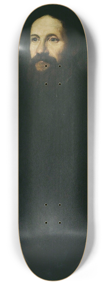 Italian School - Portrait of a Gentleman 8.25 inch art skate deck