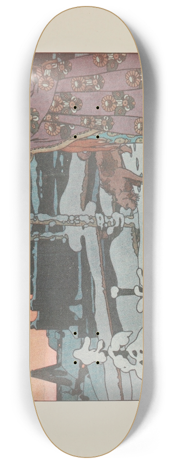 Ivan Bilibin - He saw, through the window, three lovely damsels 8.25 inch art skate deck