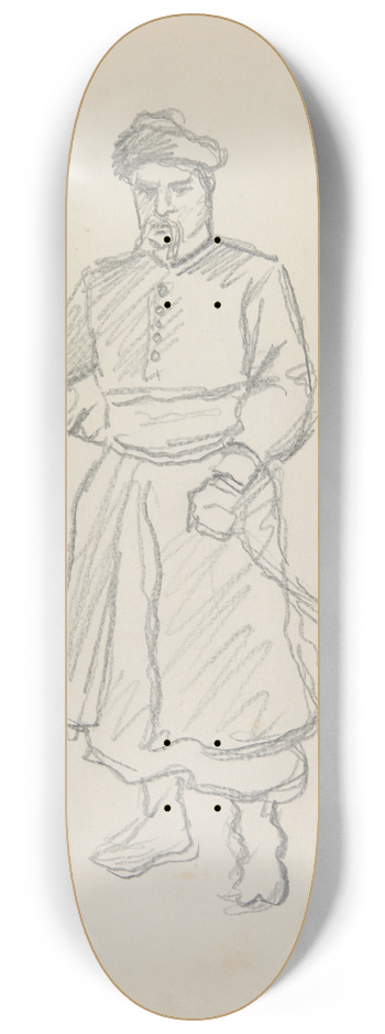 Ivan Ivanec - Szlachcic z karabel  studium rysunkowe 8.25 inch art skate deck