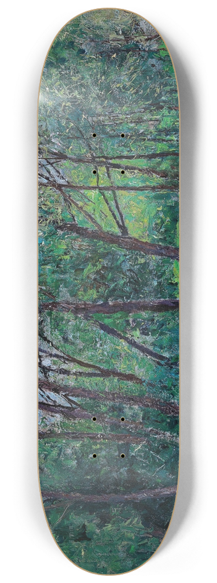 Alfred Zoff - Flusslandschaft 8.25 inch art skate deck