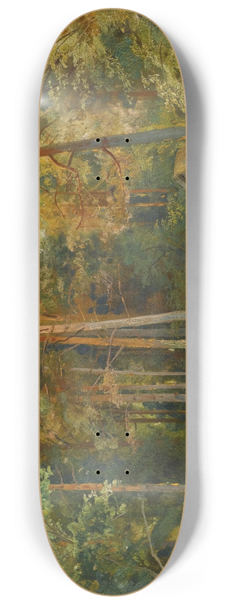 Ivan Ivanovich Shishkin - The Mill In The Forest 8.25 inch art skate deck