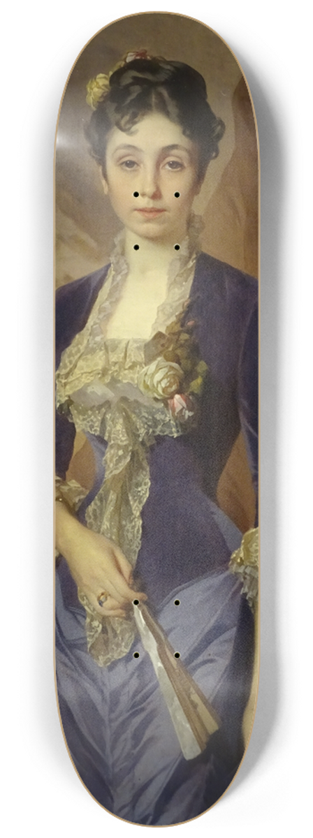 Ivan Makarov - Portrait Of Princess Maria G. Rayevskaya 8.25 inch art skate deck