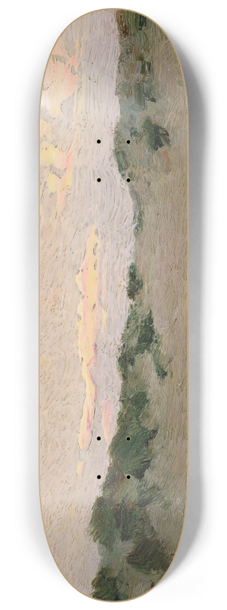 Ivan Pavlovich Pokhitonov - Dunes au crpuscule 8.25 inch art skate deck