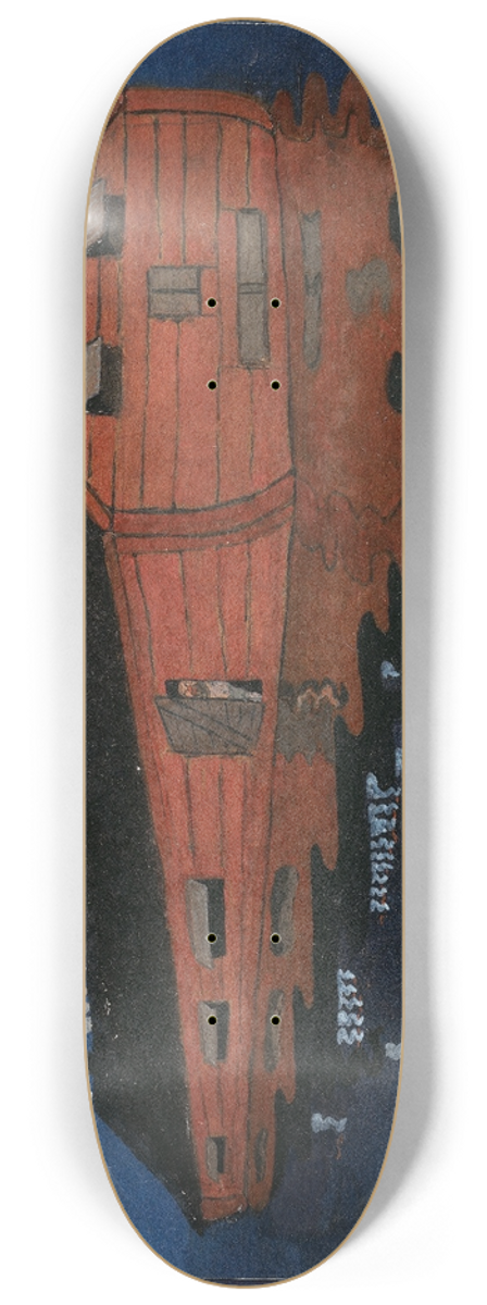 Ivar Arosenius - Noahs Ark 8.25 inch art skate deck