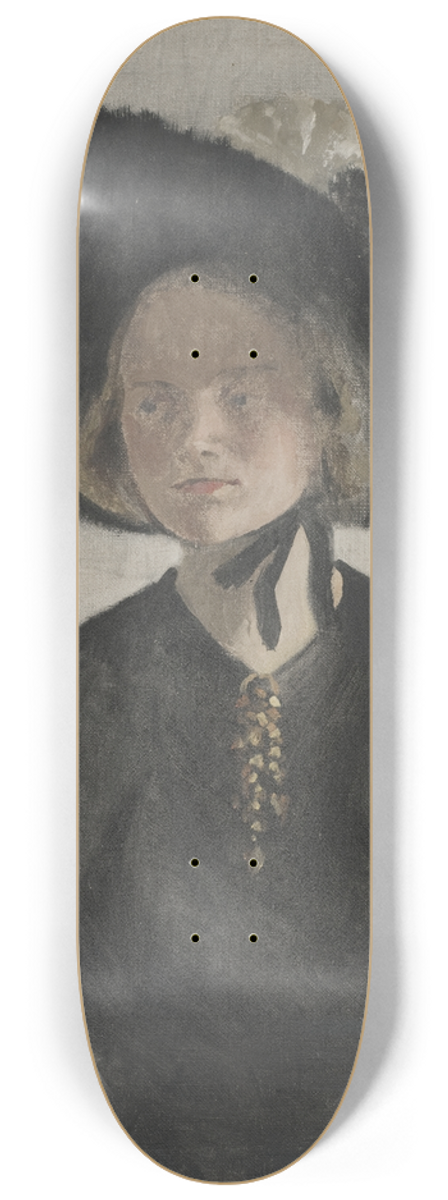 Ivar Arosenius - The Artists Wife, Eva 8.25 inch art skate deck