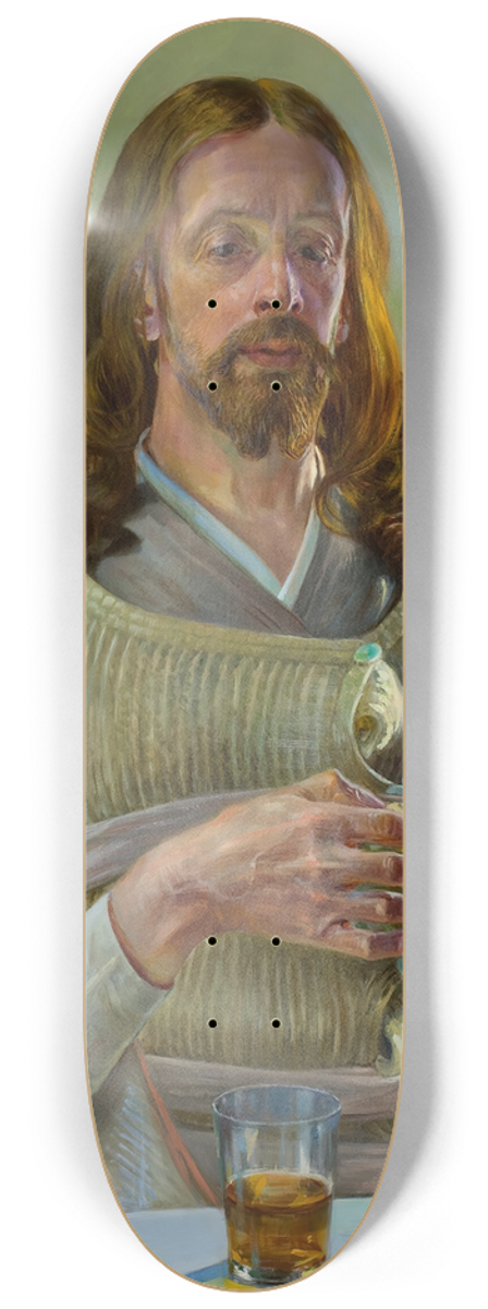 Jacek Malczewski - Christ in Emmaus  central section of the triptych 8.25 inch art skate deck