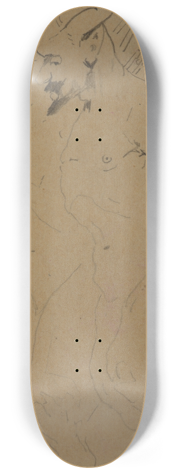 Jacek Malczewski - Malczewski, Wyczkowski and Axentowicz as fauns 8.25 inch art skate deck