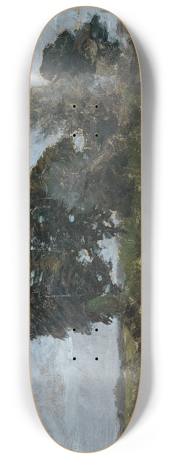 Alfred Zoff - Trees in a Landscape 8.25 inch art skate deck