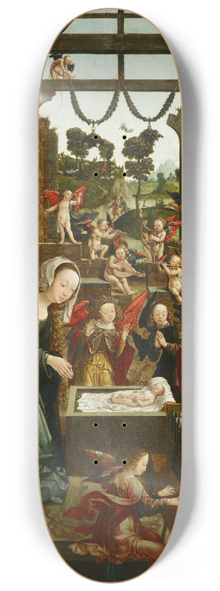Jacob Cornelisz. van Oostsanen - Nativity 8.25 inch art skate deck
