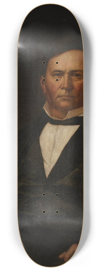 Jacob Cox - Portrait of Governor David Wallace 8.25 inch art skate deck