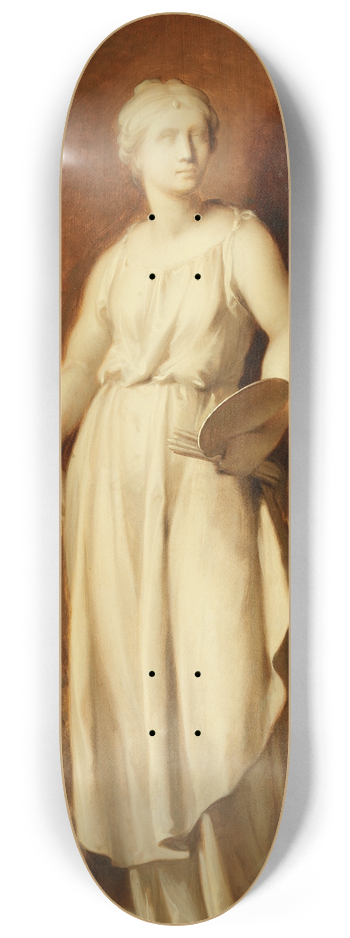 Jacob de Wit - Pictura, allegory of painting 8.25 inch art skate deck