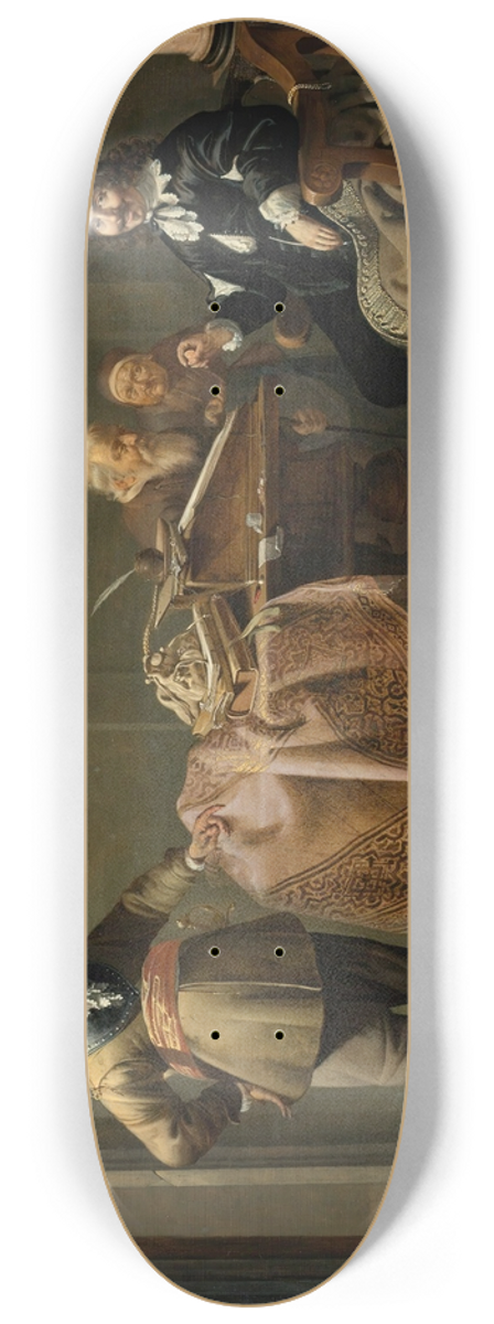 Jacob Duck - Almsgiving In a Notarys Office 8.25 inch art skate deck