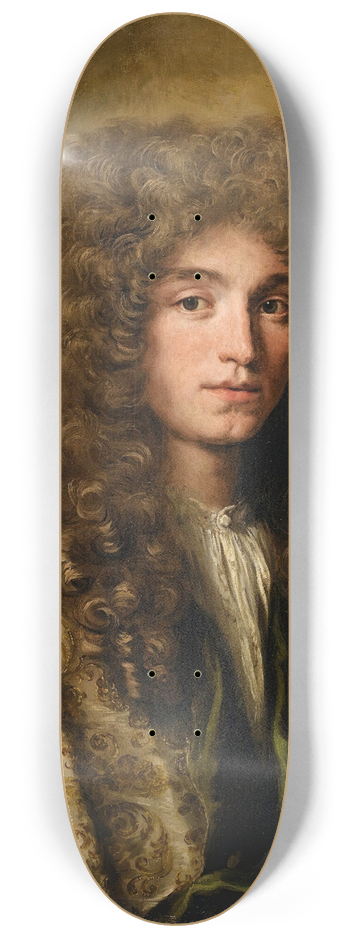 Jacob Ferdinand Voet - Portrait of a man wearing a wig 8.25 inch art skate deck
