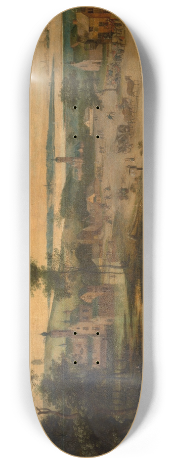 Jacob Grimmer - Village at the Scheldt 8.25 inch art skate deck