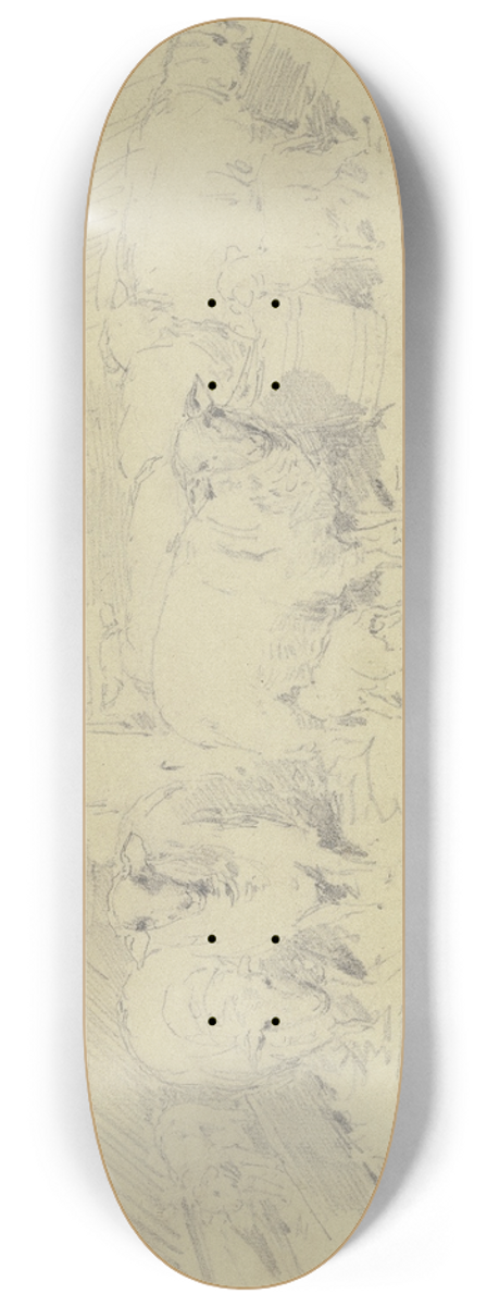 Jacob Happ - A sheepfold 8.25 inch art skate deck