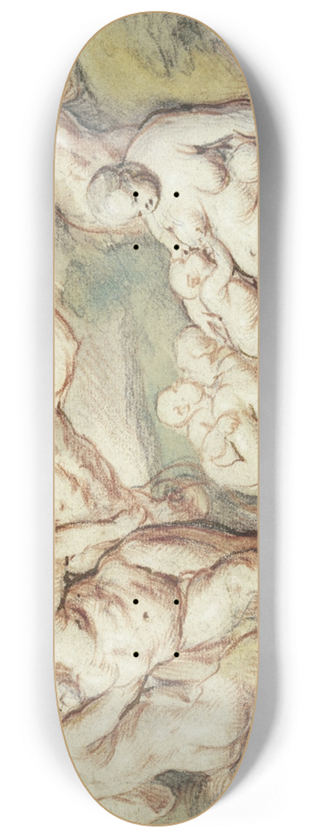 Jacob Jordaens - Bachanalia 8.25 inch art skate deck
