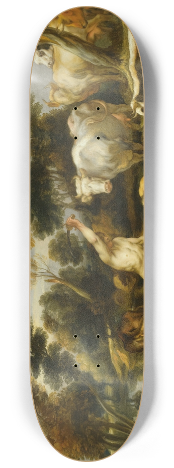 Jacob Jordaens - Mercury, Argus and Io 8.25 inch art skate deck