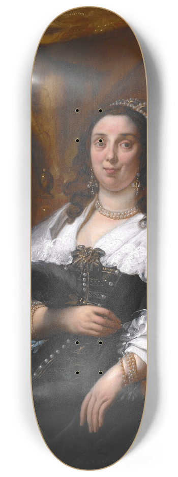 Jacob Jordaens - Portrait of a Lady 8.25 inch art skate deck