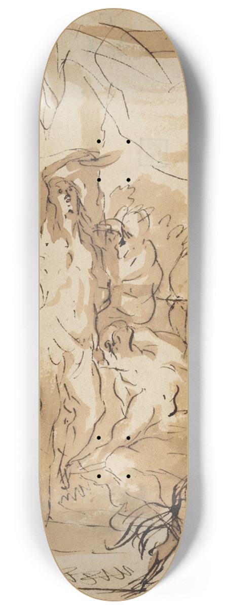 Jacob Jordaens - The Martyrdom of Saint Sebastian 8.25 inch art skate deck