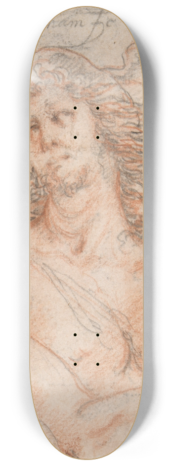 Jacob Matham - Mercury with heads of an Old and a YoungMan 8.25 inch art skate deck