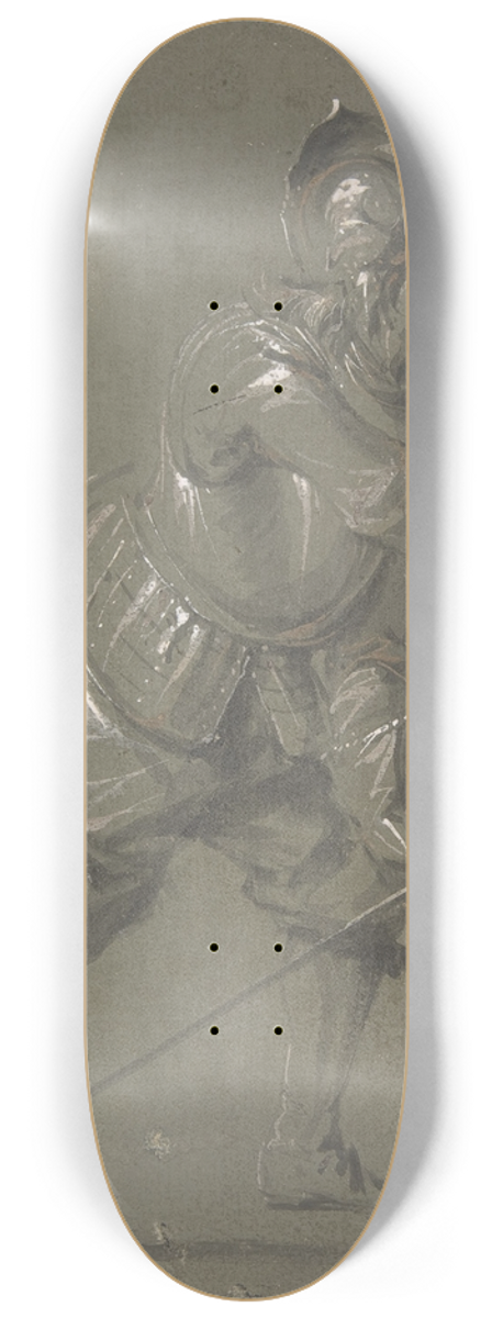 Jacob Matthias Weyer - An Infantryman Drawing his Sword 8.25 inch art skate deck
