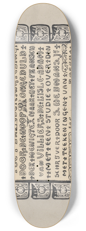 Jacob Pieter van den Bosch - Akdysseril, door S. Heijmans (Jr.) 8.25 inch art skate deck