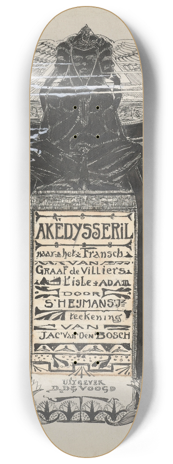 Jacob Pieter van den Bosch - Ontwerp voor het titelblad van Akdysseril 8.25 inch art skate deck