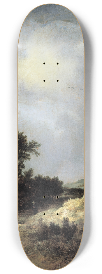 Jacob van Ruisdael - Dune Landscape with Fence 8.25 inch art skate deck