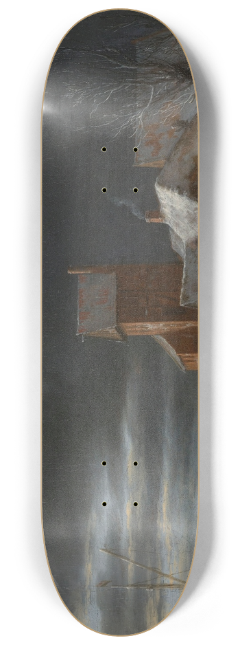 Jacob van Ruisdael - Winter Landscape 8.25 inch art skate deck