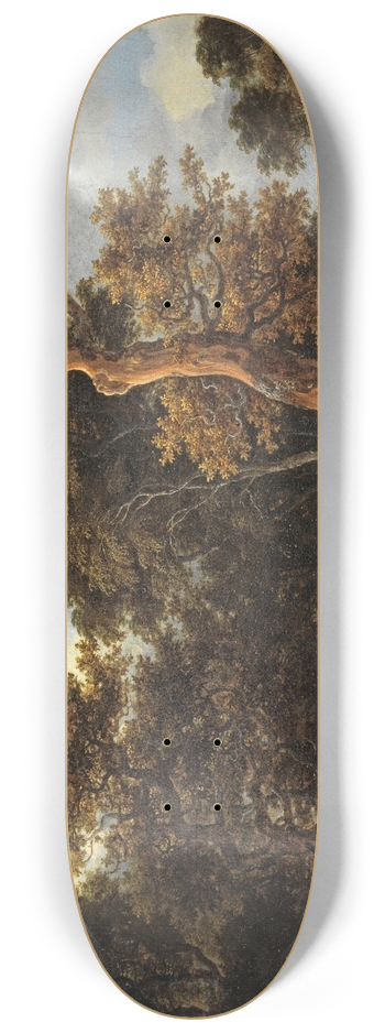 Jacob van Ruisdael - Wooden Marsh Landscape with Dead Tree 8.25 inch art skate deck