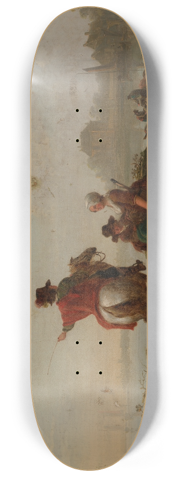 Jacob van Strij - Landscape With Figures 8.25 inch art skate deck