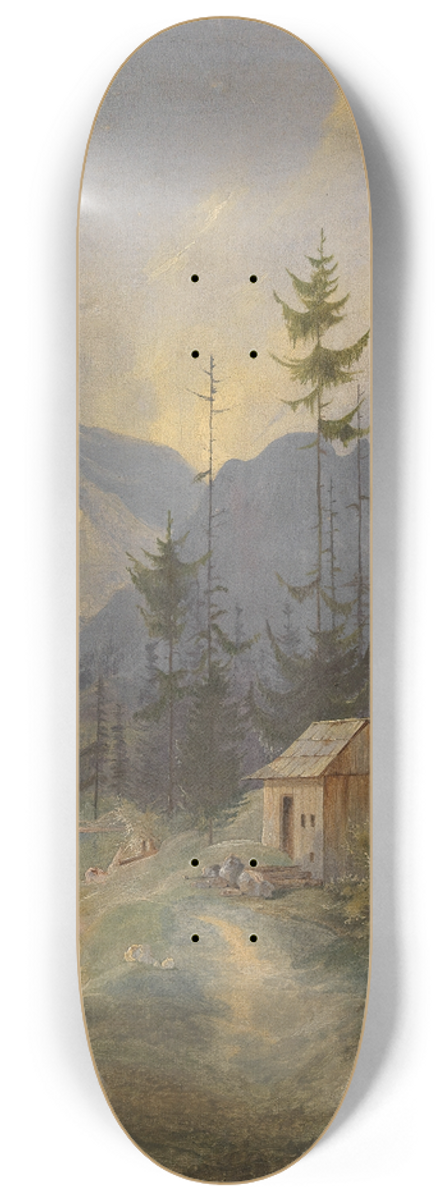 Adalbert Stifter - Der Sarstein bei Alt-Aussee 8.25 inch art skate deck