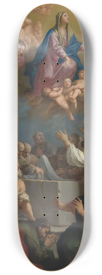 Jacopo Amigoni - The Assumption Of The Virgin 8.25 inch art skate deck