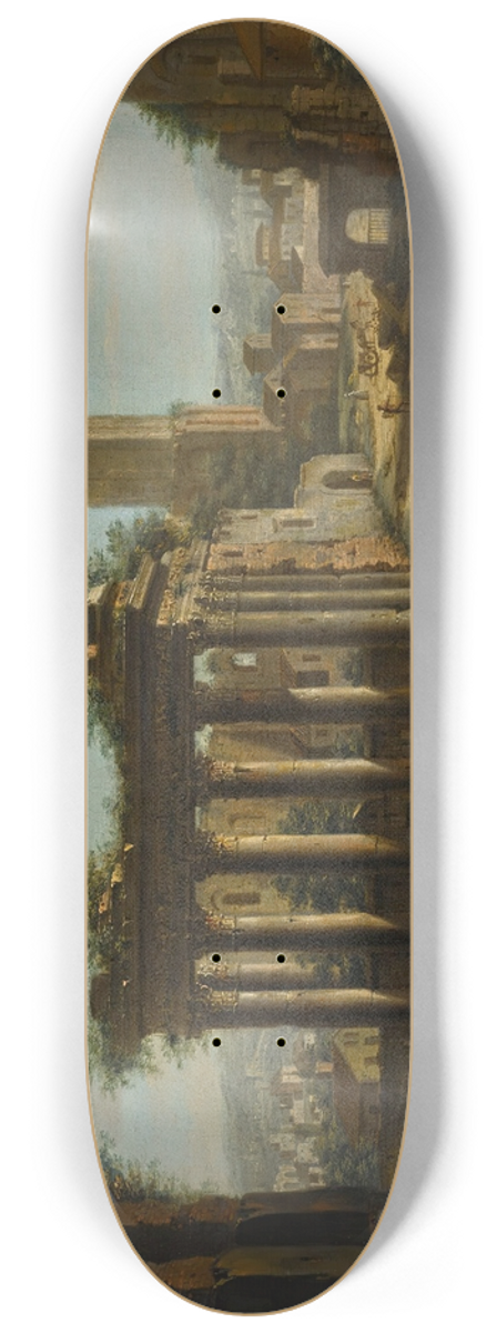Jacopo Fabris - Rome, A Capriccio View Of The Forum 8.25 inch art skate deck