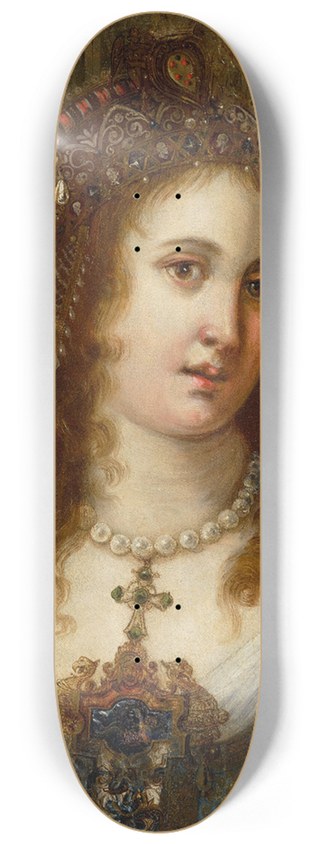 Jacopo Ligozzi - Portrait Of Virginiade Medici 8.25 inch art skate deck