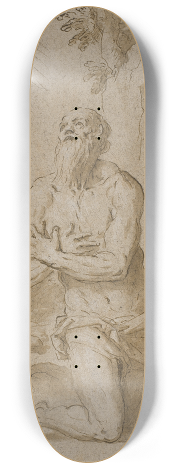 Jacopo Palma il Giovane - Den hellige Hieronymus i rkenen 8.25 inch art skate deck