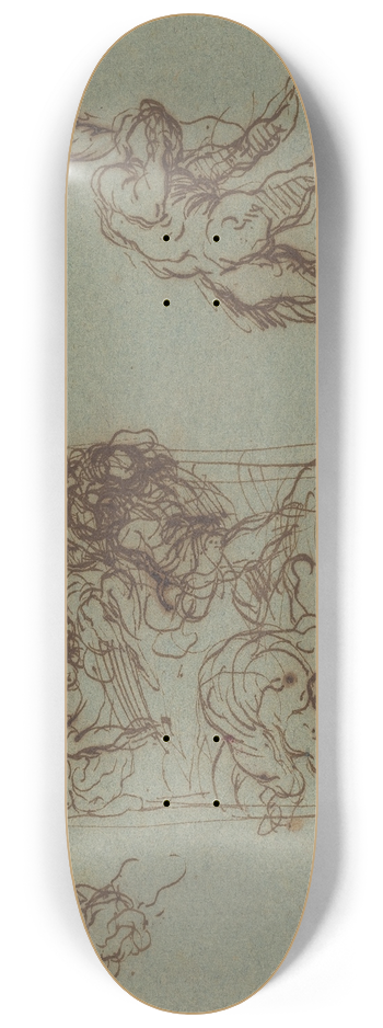 Jacopo Palma il Giovane - Figure Studies 8.25 inch art skate deck
