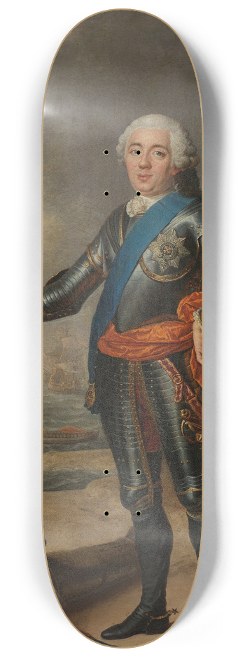 Jacques-Andr-Joseph Aved - Portrait of William IV 8.25 inch art skate deck