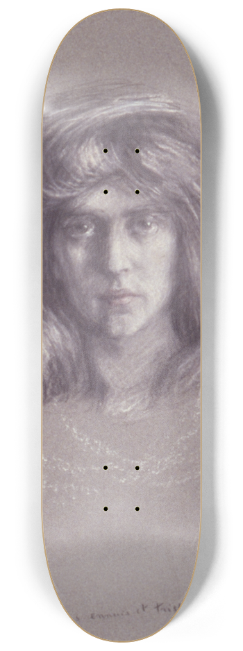 Alice Pike Barney - Natalie with Flowing Hair 8.25 inch art skate deck