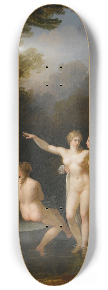 Jacques Antoine Vallin - Nymphs Bathing 8.25 inch art skate deck