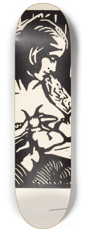Jacques Jeichienus Ottens - Vrouw die een kind borstvoeding geeft 8.25 inch art skate deck