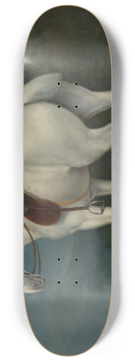 Jacques-Laurent Agasse - A Ladys Grey Hunter 8.25 inch art skate deck