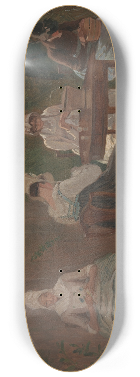 Jacques-Laurent Agasse - The Chalon Family in London 8.25 inch art skate deck