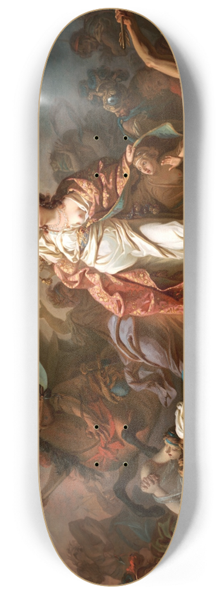 Jacques Louis David - Apollo And Diana Attacking The Children Of Niobe 8.25 inch art skate deck