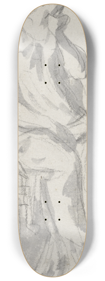 Jacques Louis David - Classical Sculpture of a Pensive Woman 8.25 inch art skate deck