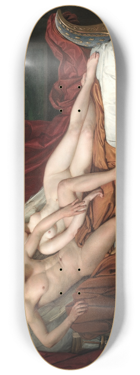 Jacques Louis David - Cupid and Psyche 8.25 inch art skate deck