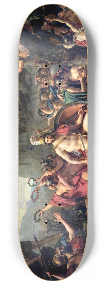 Jacques Louis David - Leonidas At Thermopylae 8.25 inch art skate deck