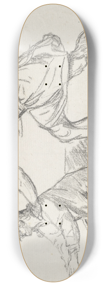 Jacques Louis David - Warrior Seizing a Kneeling Figure 8.25 inch art skate deck